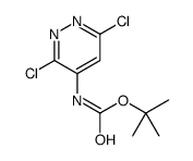 N-(3,6-二氯哒嗪-4-基)氨基甲酸叔丁酯结构式