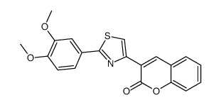 3-[2-(3,4-dimethoxyphenyl)-1,3-thiazol-4-yl]chromen-2-one结构式