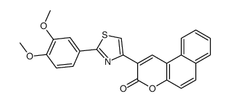 2-[2-(3,4-dimethoxyphenyl)-1,3-thiazol-4-yl]benzo[f]chromen-3-one结构式