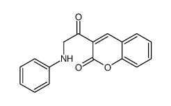 3-(2-anilinoacetyl)chromen-2-one结构式