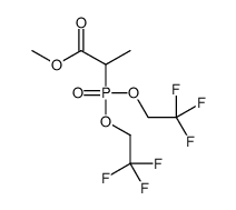 methyl 2-[bis(2,2,2-trifluoroethoxy)phosphoryl]propanoate结构式