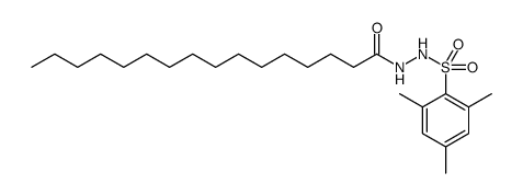 Hexadecanoic acid, 2-[(2,4,6-trimethylphenyl)sulfonyl]hydrazide结构式