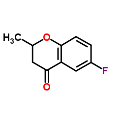6-氟-2-甲基-4-苯并二氢吡喃-4-酮结构式