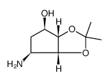 4H-Cyclopenta-1,3-dioxol-4-ol, 6-aminotetrahydro-2,2-dimethyl-, (3aR,4S,6R,6aS)-rel结构式