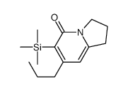 7-propyl-6-trimethylsilyl-2,3-dihydro-1H-indolizin-5-one结构式