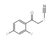 2,4-DIFLUOROPHENACYL THIOCYANATE结构式