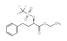 (R)-1-(乙氧羰基)-3-苯基丙基三氟甲磺酸酯结构式