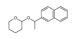 2-(1-(naphthalen-2-yl)ethoxy)tetrahydro-2H-pyran结构式