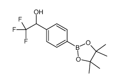 2,2,2-trifluoro-1-(4-(4,4,5,5-tetramethyl-1,3,2-dioxaborolan-2-yl)phenyl)ethanol结构式