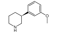 (S)-3-(3-甲氧基苯基)哌啶结构式