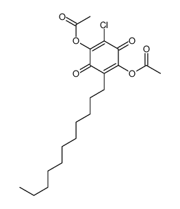 (4-acetyloxy-5-chloro-3,6-dioxo-2-undecylcyclohexa-1,4-dien-1-yl) acetate结构式