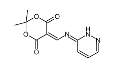 2,2-dimethyl-5-[(pyridazin-3-ylamino)methylidene]-1,3-dioxane-4,6-dione结构式