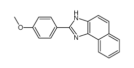 2-(4-methoxyphenyl)-3H-benzo[e]benzimidazole结构式