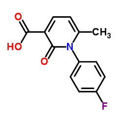 1-(4-fluorophenyl)-6-Methyl-2-oxo-1,2-dihydropyridine-3-carboxylic acid结构式