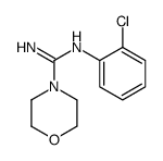 N'-(2-chlorophenyl)morpholine-4-carboximidamide结构式