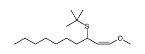 1-Decene, 3-[(1,1-dimethylethyl)thio]-1-methoxy-, (Z)结构式