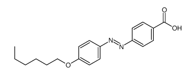 4-[(4-hexoxyphenyl)diazenyl]benzoic acid结构式