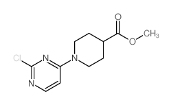 Methyl 1-(2-chloropyrimidin-4-yl)piperidine-4-carboxylate结构式