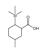 Cyclohexanecarboxylic acid, 5-methyl-2-(trimethylsilyl)结构式