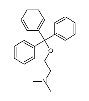 N,N-dimethyl-2-trityloxyethanamine结构式