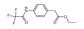 ethyl 4-[(trifluoroacetyl)amino]benzeneacetate结构式