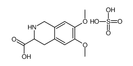 6,7-dimethoxy-1,2,3,4-tetrahydroisoquinoline-3-carboxylic acid,sulfuric acid结构式