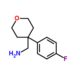 C-[4-(4-氟苯基)-四氢吡喃-4-基]-甲胺结构式