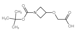 1-Boc-(3-羧基甲氧基)氮杂丁烷结构式