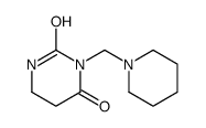 3-(piperidin-1-ylmethyl)-1,3-diazinane-2,4-dione结构式