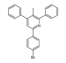 6-(4-bromophenyl)-3-methyl-2,4-diphenylpyridine结构式
