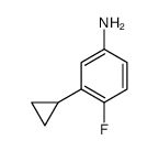 3-环丙基-4-氟苯胺结构式