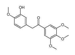 2-(3-hydroxy-4-methoxyphenyl)-1-(3,4,5-trimethoxyphenyl)ethanone结构式