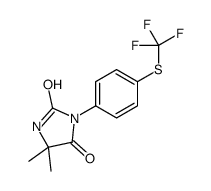 5,5-dimethyl-3-[4-(trifluoromethylsulfanyl)phenyl]imidazolidine-2,4-dione结构式