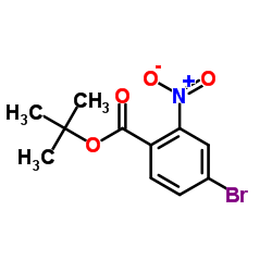 4-溴-2-硝基苯甲酸叔丁酯结构式