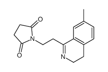 1-[2-(7-methyl-3,4-dihydroisoquinolin-1-yl)ethyl]pyrrolidine-2,5-dione结构式