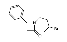 1-(3-bromobutyl)-4-phenylazetidin-2-one结构式