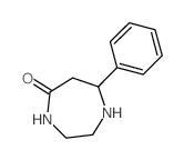 7-Phenyl-[1,4]diazepan-5-one结构式