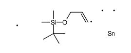 tert-butyl-dimethyl-(3-trimethylstannylprop-2-enoxy)silane结构式