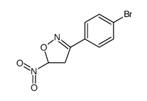 Isoxazole, 3-(4-bromophenyl)-4,5-dihydro-5-nitro结构式