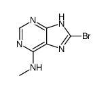 8-bromo-N-methyl-7H-purin-6-amine结构式