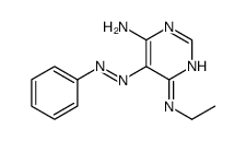 4-N-ethyl-5-phenyldiazenylpyrimidine-4,6-diamine结构式