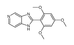 2-(2,4,6-trimethoxyphenyl)-3H-imidazo[4,5-c]pyridine结构式