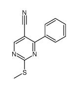 2-methylsulfanyl-4-phenylpyrimidine-5-carbonitrile结构式