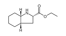 1H-Indole-2-carboxylic acid, octahydro-, ethyl ester, (2S,3aS,7aS)结构式