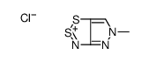 5-methylpyrazolo[3,4-d]dithiazol-5-ium,chloride结构式