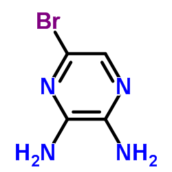 5-溴-2,3-二氨基吡嗪结构式