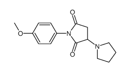 1-(4-methoxyphenyl)-3-pyrrolidin-1-ylpyrrolidine-2,5-dione结构式