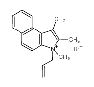 1,2,3-三甲基-3-烯丙基-苯并[E]吲哚鎓溴盐结构式
