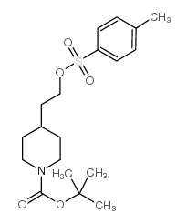 1-Boc-4-[2-(甲苯-4-磺酰氧基)-乙基]-哌啶结构式