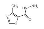 5-Thiazolecarboxylicacid, 4-methyl-, hydrazide结构式
